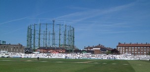 the famous gasometer is still there, as is archbishop tennison's school.  but, the cricketers pub has closed and some of the flats on the east side are boarded up